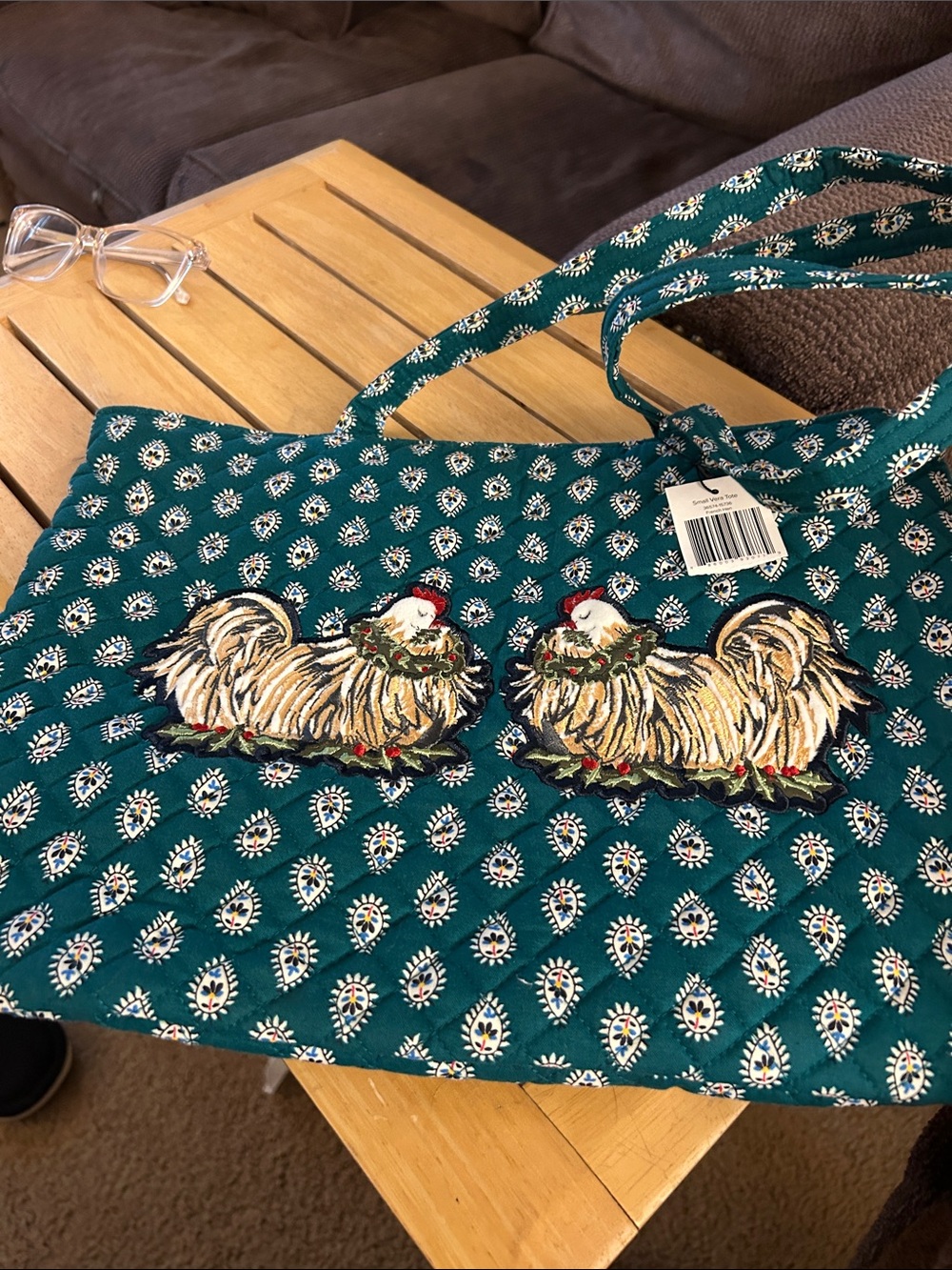 Vera Bradley Small Vera Tote French Hen